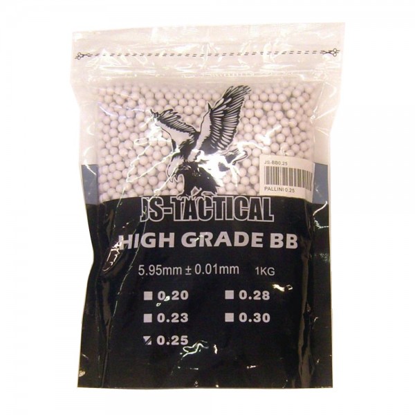 JS-TACTICAL PALLINI 0.25G BIANCHI (JS-BB0.25) x5