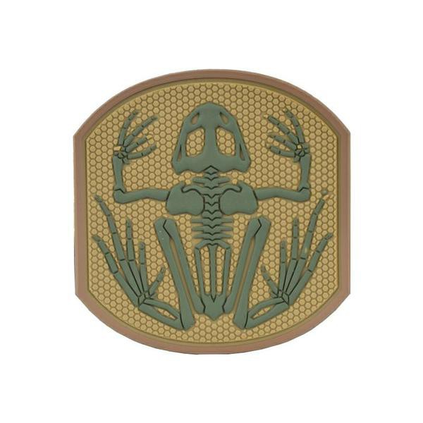 PATCH SKELETON FROG TAN  (EM5551C)