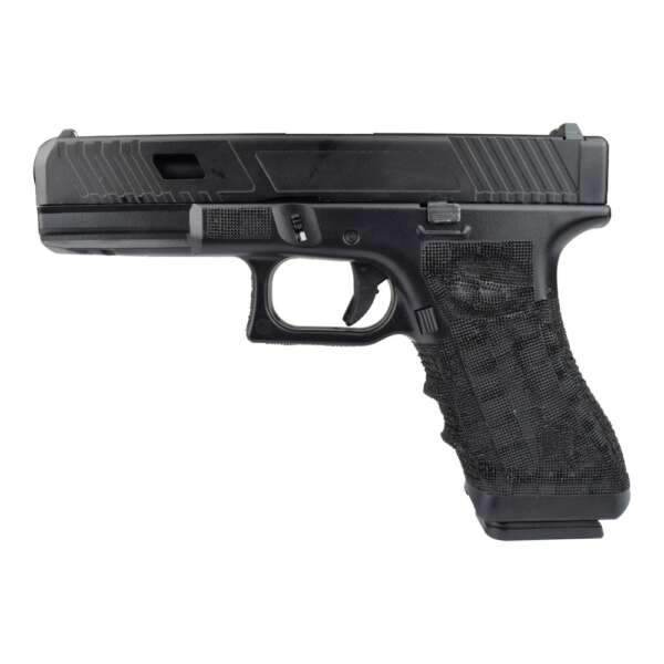 PISTOLA A GAS SCARRELLANTE IMPUGNATURA ZIGRINATA NERA (VG1-B) - immagine 2
