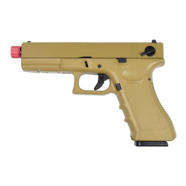 PISTOLA A GAS SCARRELLANTE SEMI/FULL AUTO TAN (VG1-A-TAN) - immagine 2