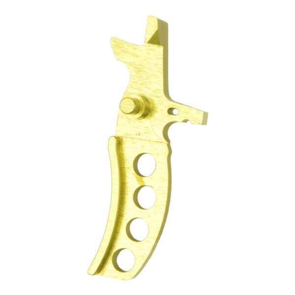 RETROARMS GRILLETTO CNC AR15 TIPO D GIALLO (RA-6818) - immagine 2