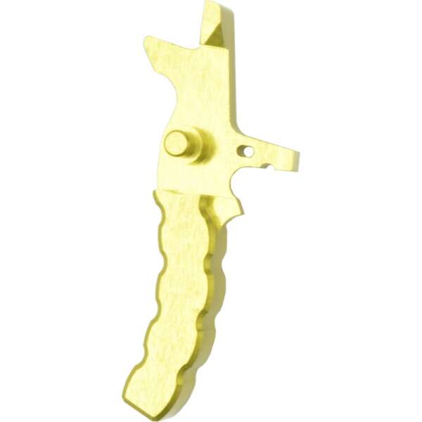 RETROARMS GRILLETTO CNC AR15 TIPO F GIALLO (RA-6933) - immagine 2