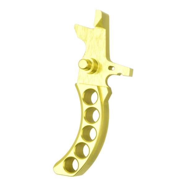 RETROARMS GRILLETTO CNC AR15 TIPO G GIALLO (RA-6943) - immagine 2