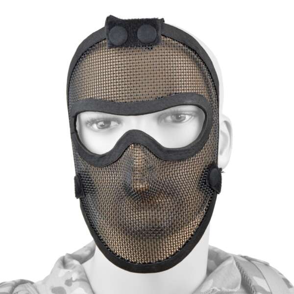 ROYAL MASCHERA CON RETE METALLICA NERO (KR003B) - immagine 2