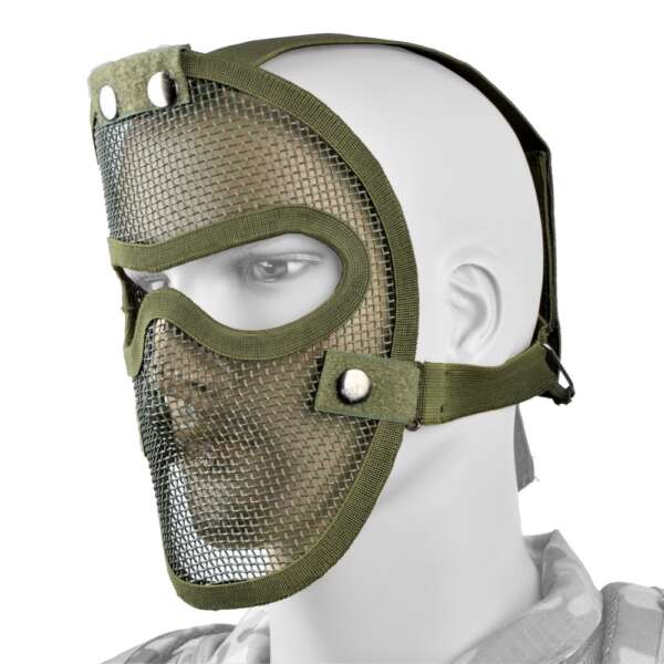 ROYAL MASCHERA CON RETE METALLICA OLIVE DRAB (KR003V) - immagine 2
