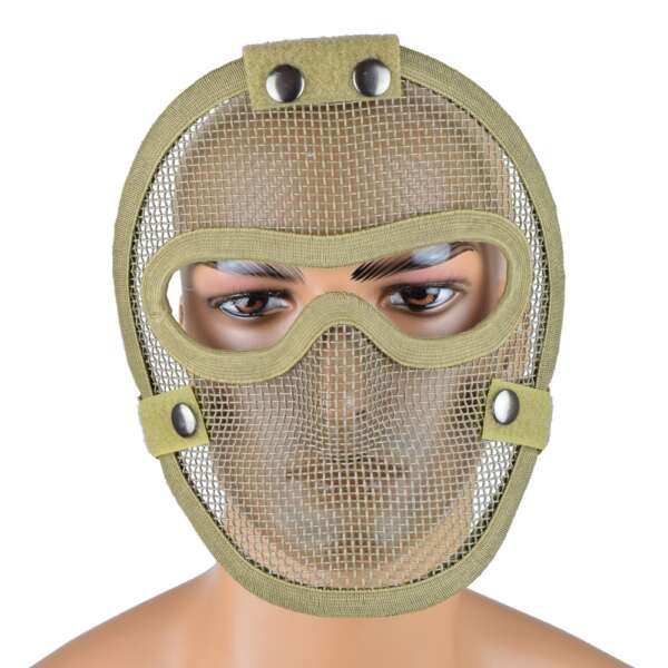 ROYAL MASCHERA CON RETE METALLICA TAN (KR003T) - immagine 2
