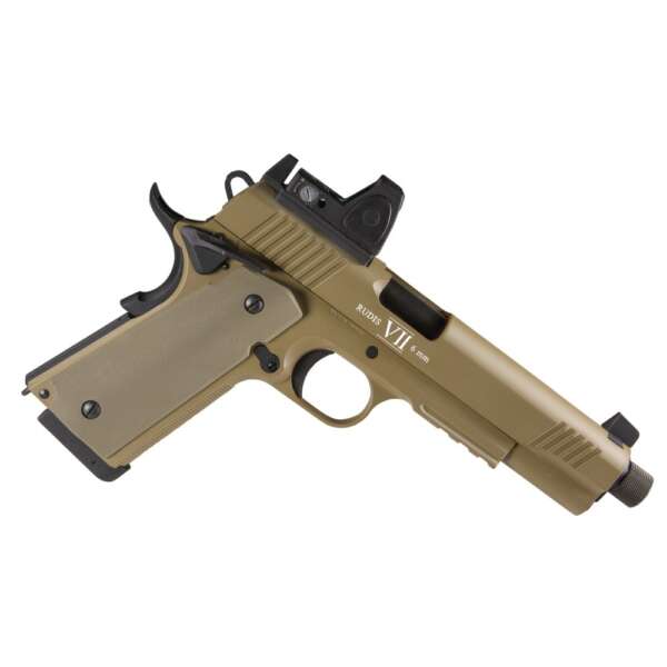 PISTOLA A CO2 RUDIS MAGNA VII 1911 TAN C/RED DOT SECUTOR - immagine 4