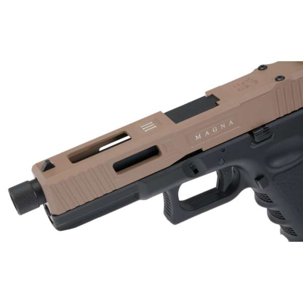 PISTOLA A CO2 GLADIUS MAGNA III 17 SERIES BLOWBACK TWO TONE SECUTOR - immagine 3