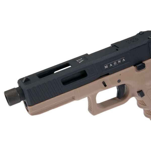 PISTOLA A CO2 GLADIUS MAGNA VI 17 SERIES BLOWBACK TWO TONE SECUTOR - immagine 4