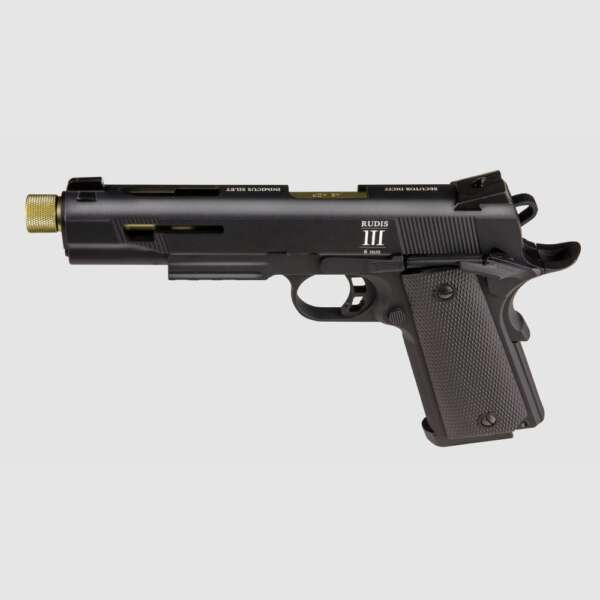 RUDIS III 1911 BLACK & GOLD CO2 SECUTOR SCARRELLANTE - immagine 9