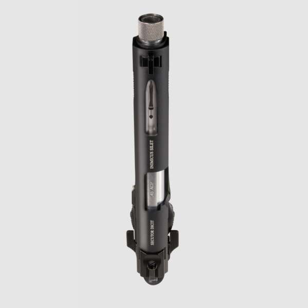 PISTOLA A CO2 RUDIS XI 1911 BLACK & SILVER BARREL SECUTOR - immagine 7
