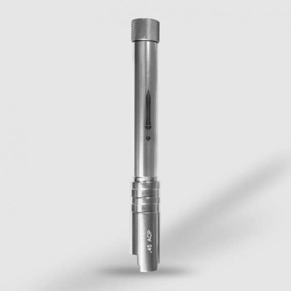 PISTOLA A CO2 RUDIS XI 1911 BLACK & SILVER BARREL SECUTOR - immagine 2