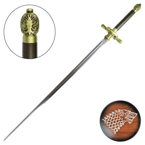 SPADA FANTASY ORNAMENTALE CON SUPPORTO DA MURO (ZS639B) - immagine 4