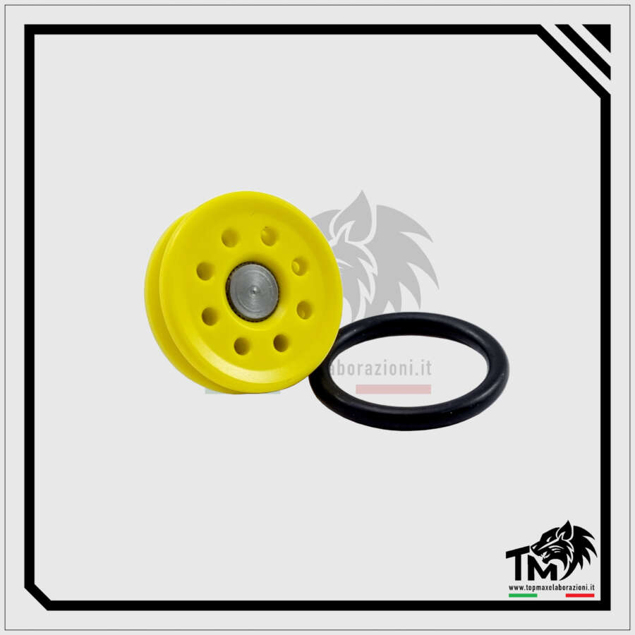 TESTA PISTONE SUNPOWER CON FORI RADIALI IN DELRIN PER UMAREX/VFC MP7 AEG GEN1/GEN2 (TPMP7D)