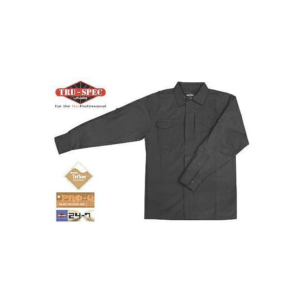 TRU-SPEC UNIFORM SHIRT 24-7 BLACK XL (AT-1052-006)
