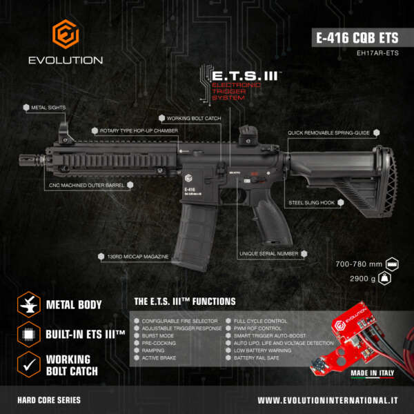 EVOLUTION E-416 CQB ETS - immagine 2