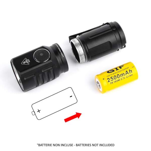 WADSN MINI TORCIA LED NERA (WEX682-B) - immagine 5