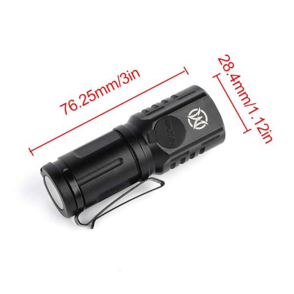 WADSN MINI TORCIA LED NERA (WEX682-B) - immagine 6