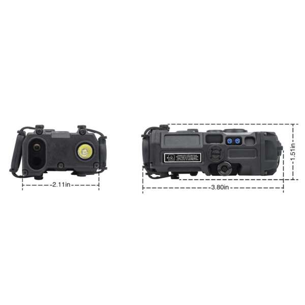 WADSN SISTEMA DI PUNTAMENTO LASER CON LUCE LED NERO (WD6090-B) - immagine 10