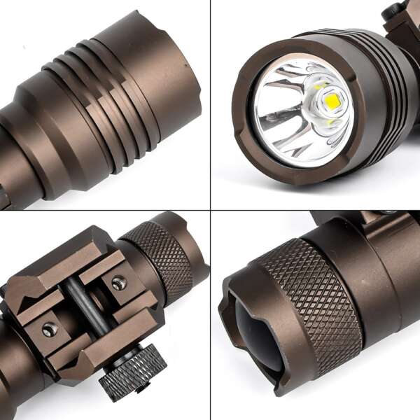 WADSN TORCIA TATTICA LED 500 LUMEN DARK EARTH (WD4101-T) - immagine 6