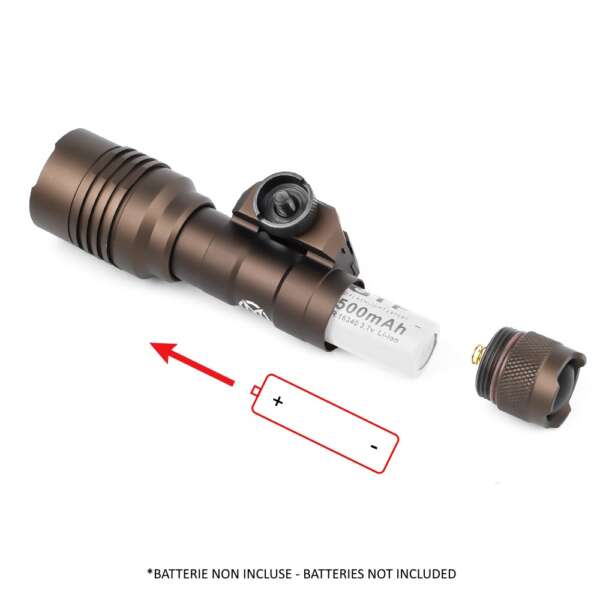 WADSN TORCIA TATTICA LED 500 LUMEN DARK EARTH (WD4101-T) - immagine 7