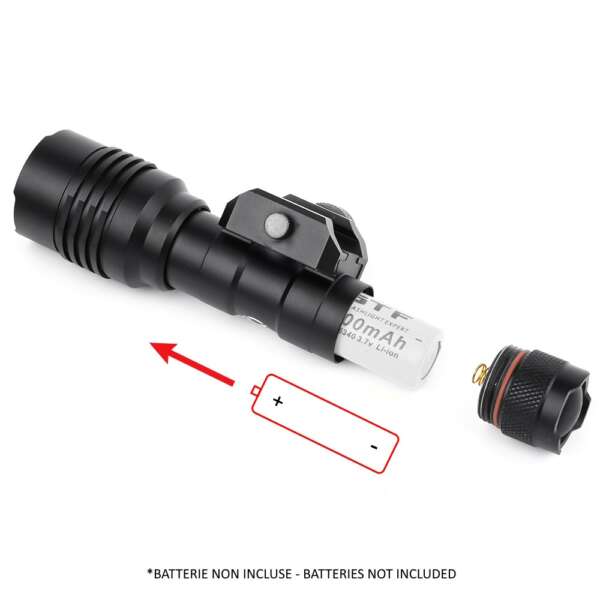 WADSN TORCIA TATTICA LED 500 LUMEN NERO (WD4101-B) - immagine 8