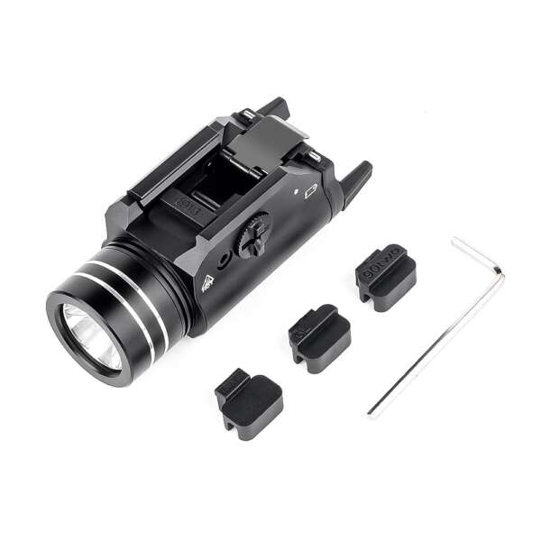 WADSN TORCIA TATTICA LED PER PISTOLA NERO (WD4103-B) - immagine 2