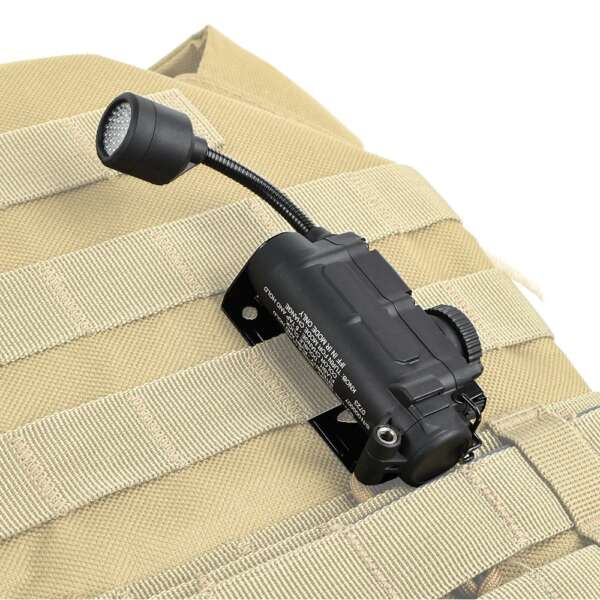 WADSN TORCIA TATTICA LED/IR PER ELMETTI NERO (WD05001-B) - immagine 7