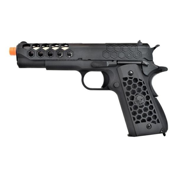 WE PISTOLA A GAS 1911 HEX CUT GEN2 NERO (WE16B)