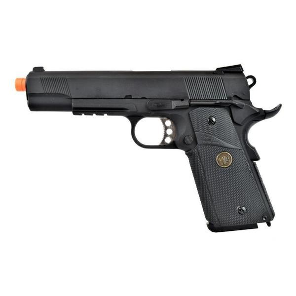 WE PISTOLA A GAS 1911 M E U  RAIL NERA (WE08B)