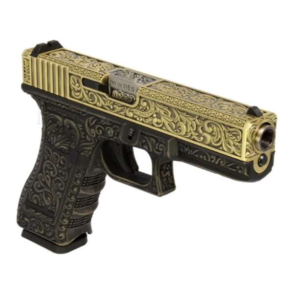 WE PISTOLA A GAS G17 CLASSIC FLORAL PATTERN BRONZE (WG01FB) - immagine 3