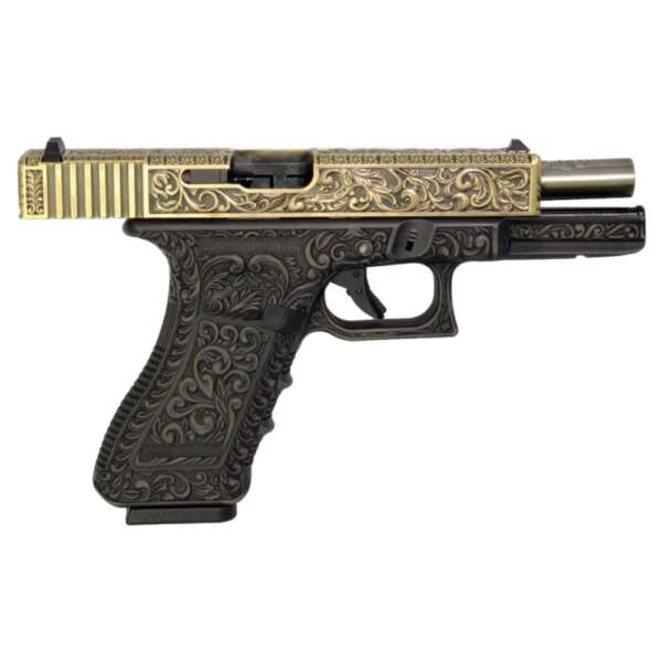 WE PISTOLA A GAS G17 CLASSIC FLORAL PATTERN BRONZE (WG01FB) - immagine 5