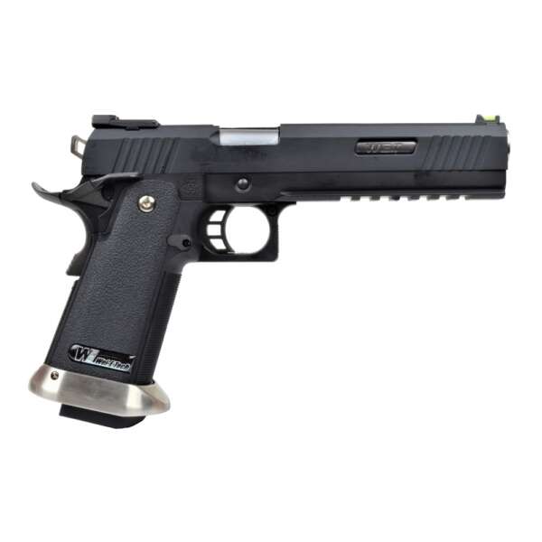 WE PISTOLA A GAS HI-CAPA 6.0 I-REX B NERA / SILVER BARREL (WH18B2-BKSV) - immagine 2