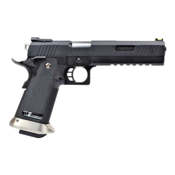 WE PISTOLA A GAS HI-CAPA 6.0 I-REX FORCE NERA / SILVER BARREL (WH18-BKSV) - immagine 2