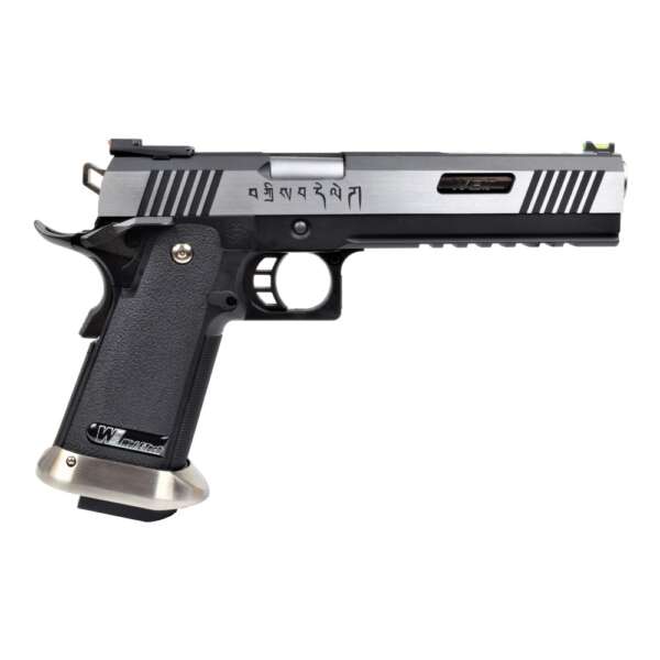 WE PISTOLA A GAS HI-CAPA 6.0 I-REX FORCE SILVER / SILVER BARREL (WH18-2TSV) - immagine 2