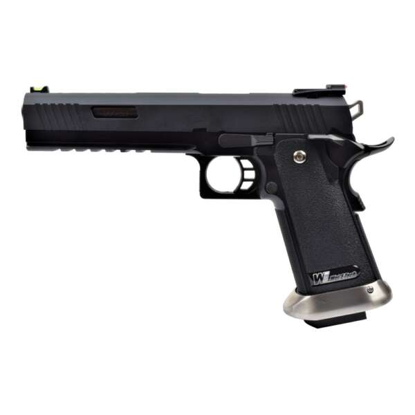 WE PISTOLA A GAS HI-CAPA 6.0 I-REX NERA / SILVER BARREL (WH18A2-BKSV) - immagine 2