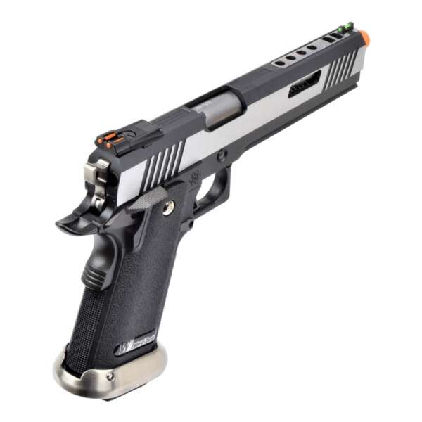WE PISTOLA A GAS HI-CAPA 6.0 I-REX SILVER / SILVER BARREL (WH18A2-2TSV) - immagine 3