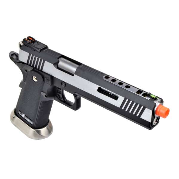 WE PISTOLA A GAS HI-CAPA 6.0 I-REX SILVER / SILVER BARREL (WH18A2-2TSV) - immagine 4