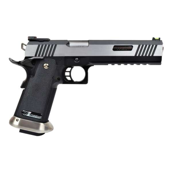 WE PISTOLA A GAS HI-CAPA 6.0 I-REX B SILVER / SILVER BARREL (WH18B2-2TSV) - immagine 2