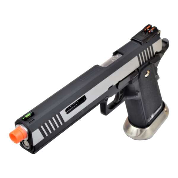 WE PISTOLA A GAS HI-CAPA 6.0 I-REX B SILVER / SILVER BARREL (WH18B2-2TSV) - immagine 4