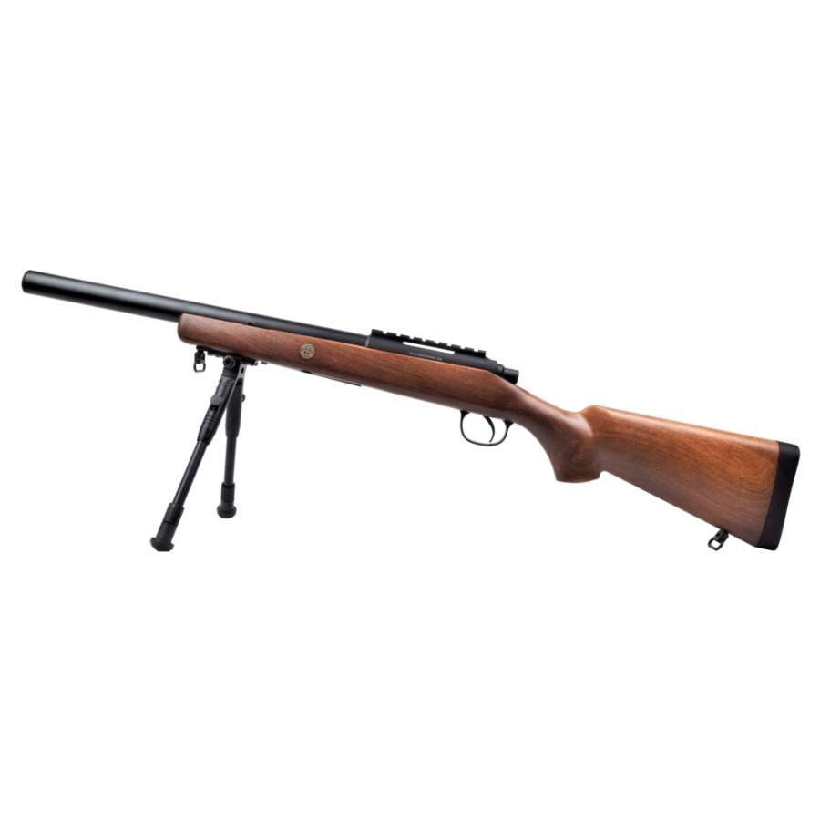 WELL VSR10W SHORT BARREL WOOD + BIPIEDE WELL (MB02BW)