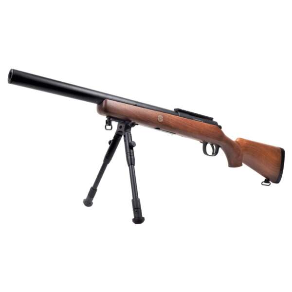 WELL FUCILE SNIPER A MOLLA CON BIPIEDE COLOR LEGNO (MB02BW) - immagine 5