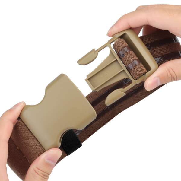 WOSPORT CINTURA COSCIALE ANTI-SCIVOLO PER FONDINE QUICK PULL TAN (WO-GBAC1T) - immagine 3