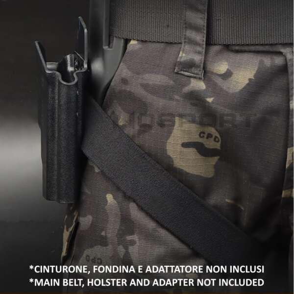 WOSPORT CINTURA COSCIALE ANTI-SCIVOLO PER FONDINE QUICK PULL TAN (WO-GBAC1T) - immagine 8