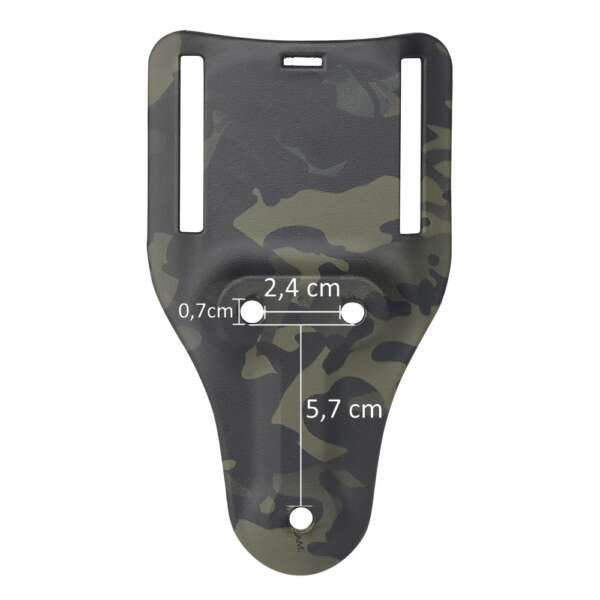 WOSPORT ADATTATORE CORTO DA CINTURA PER FONDINE QUICK PULL MULTICAM NERO (WO-GB55BM) - immagine 8