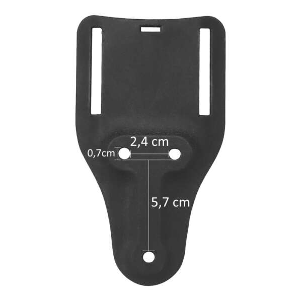 WOSPORT ADATTATORE CORTO DA CINTURA PER FONDINE QUICK PULL NERO (WO-GB55B) - immagine 8