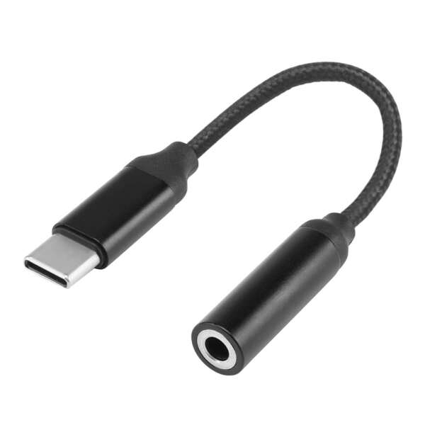 WOSPORT ADATTATORE DA USB-C A JACK AUDIO 3,5mm NERO (WO-HD04B) - immagine 2