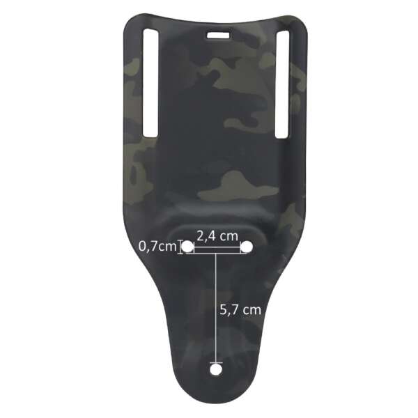 WOSPORT ADATTATORE LUNGO DA CINTURA PER FONDINE QUICK PULL MULTICAM NERO (WO-GB56BM) - immagine 8