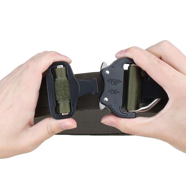 WOSPORT CINTURA TATTICA COMBAT BELT RANGER GREEN (WO-BA28RG) - immagine 2