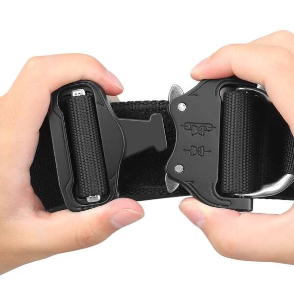 WOSPORT CINTURA TATTICA KNIGHT BELT NERO (WO-BA22B) - immagine 6